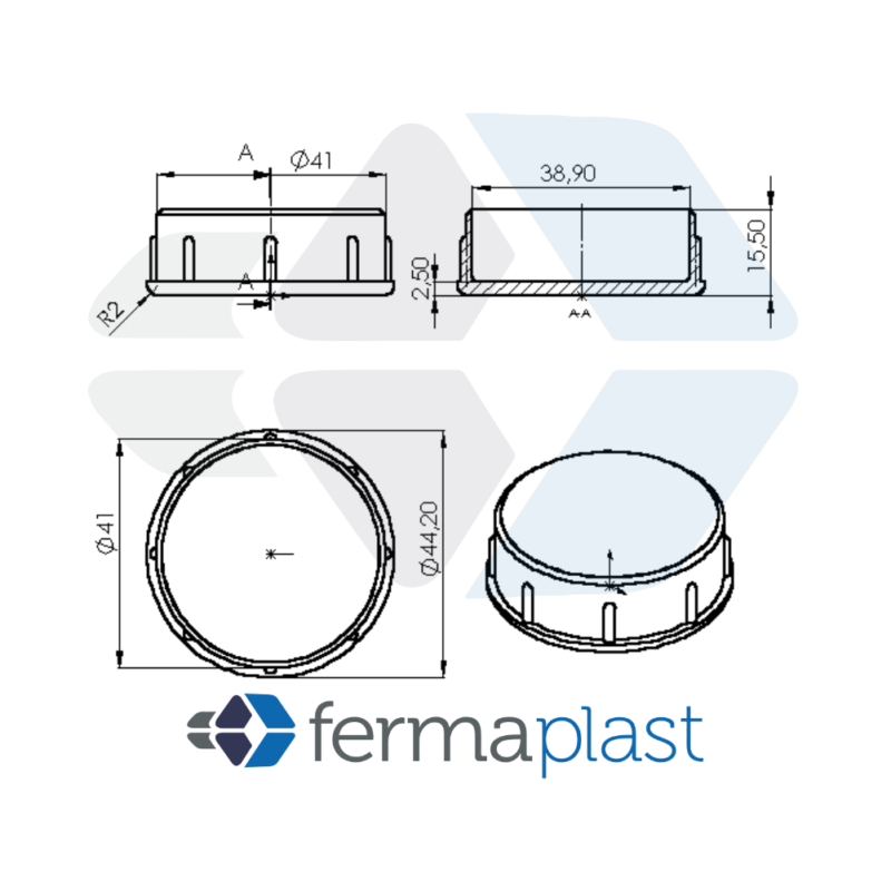 Ponteira 1.3/4" Interna Reta