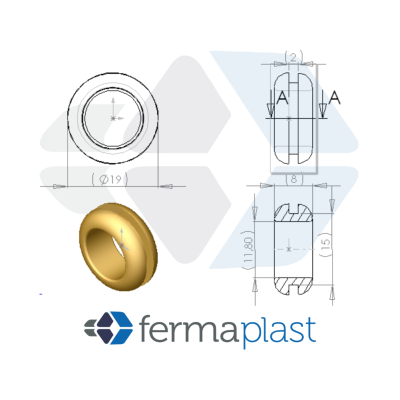 Passa Fio 12 Mm Pvc
