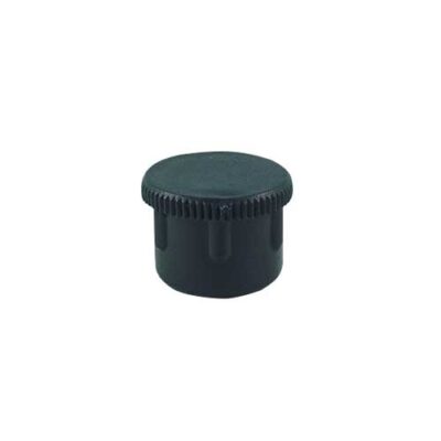 Ponteira 1" Interna Reta de alta resistência para tubos redondos. O acabamento ideal para metalon 25,4 mm, garantindo proteção de pisos e durabilidade com qualidade Fermaplast. Confira agora!