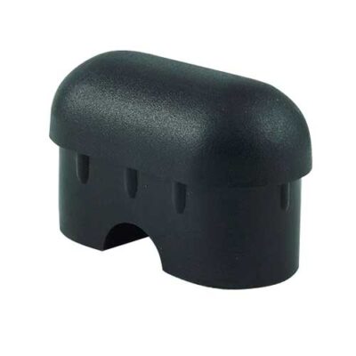 Ponteira 58x29 mm Interna Oblonga de alta resistência. Acabamento perfeito e proteção para pisos em tubos ovalados com qualidade de fábrica Fermaplast. Confira!