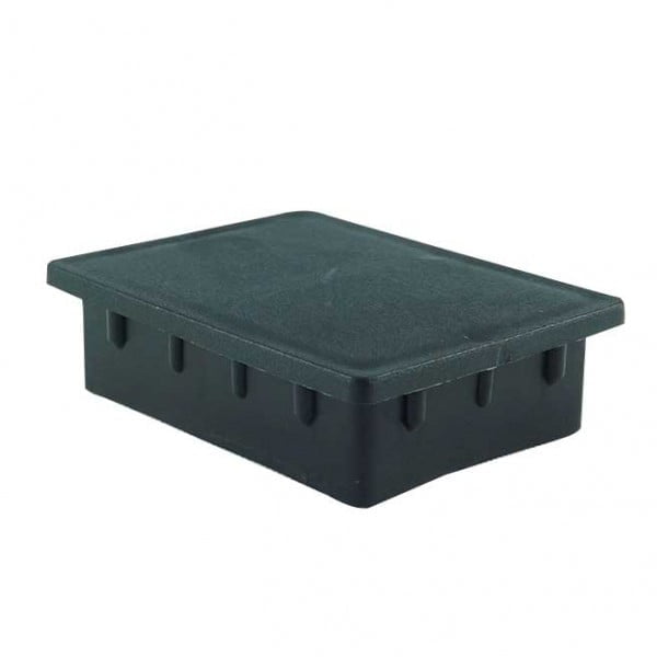 Ponteira 80x60x3mm Interna Reta de alta resistência para tubos de parede grossa. Acabamento reforçado e proteção para o piso com qualidade Fermaplast. Confira agora!