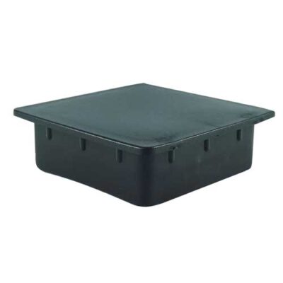 Ponteira 80x80x5mm Interna Reta de alta resistência para tubos de parede extra grossa (5mm). Proteção estrutural e acabamento premium com qualidade Fermaplast. Confira!