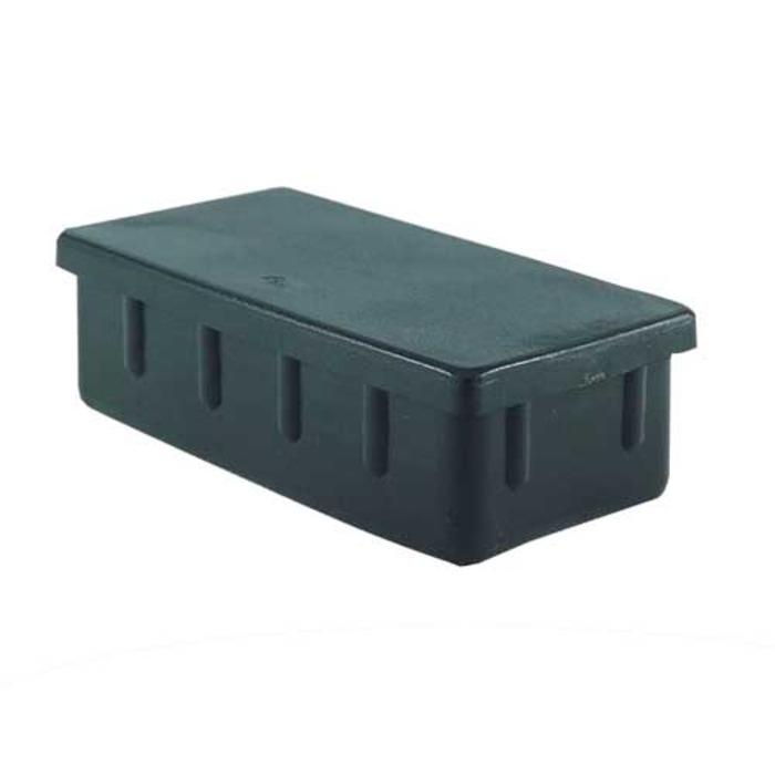 Ponteira 40x80x3mm Interna Reta de alta resistência para tubos retangulares pesados. Acabamento robusto e vedação perfeita para chapas de 3mm com qualidade Fermaplast. Confira!