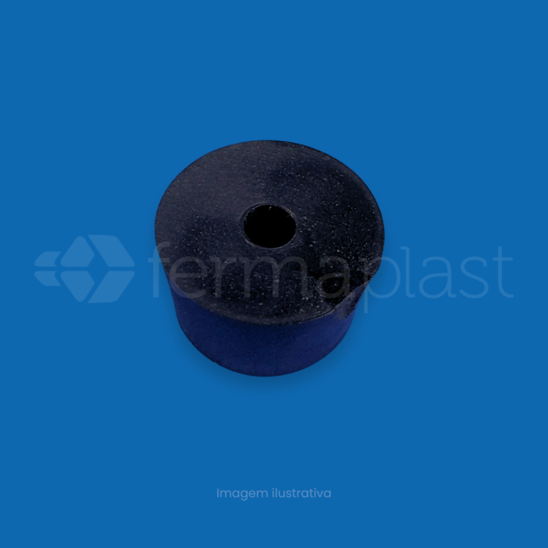 Pezinho Furado 15x10 mm Pvc Mole / Duro