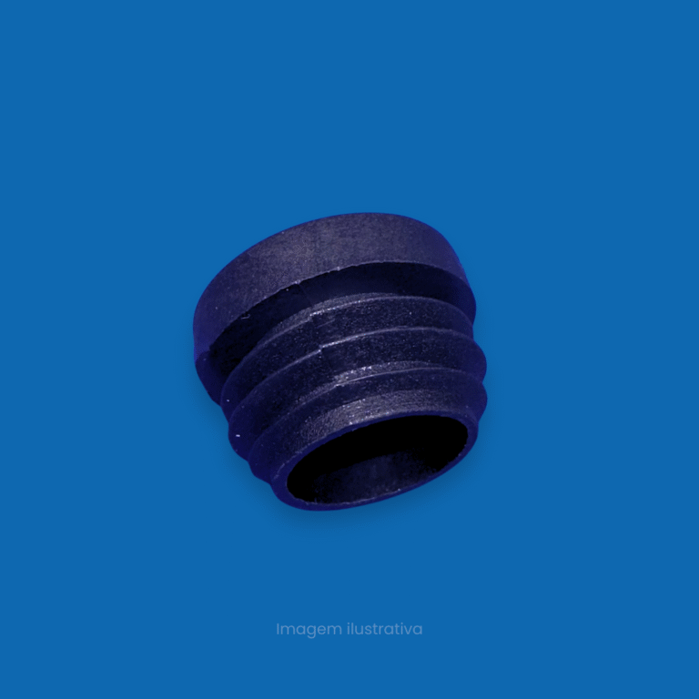 Ponteira 1" Interna Pé de Banqueta com Garra Lateral. O acabamento reforçado com fixação extra segura para banquetas e cadeiras tubulares. Qualidade Fermaplast. Confira!