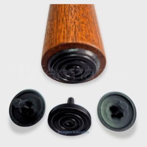 Pezinho Plástico para uso geral 30mm furo 10mm