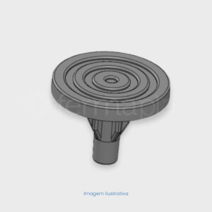 Pezinho Plástico para uso geral 30mm furo 10mm