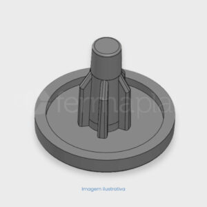 Pezinho Plástico para uso geral 30mm furo 10mm