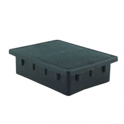 Ponteira 80x60x3mm Interna Reta de alta resistência para tubos de parede grossa. Acabamento reforçado e proteção para o piso com qualidade Fermaplast. Confira agora!